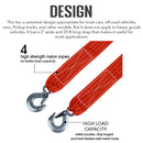 Strengthened Towing Strap With Hooks-5