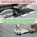 5th Wheel Safety Chain Plate with Shackles-3