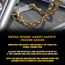 5th Wheel Safety Chain Plate with Shackles-4