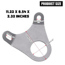 5th Wheel Safety Chain Plate with Shackles-6