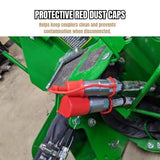 2-Set 1/2'' Ag Hydraulic Tractor Quick Connect Couplers with Dust Caps