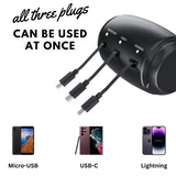 3 in 1 Retractable Phone Charger Station Box