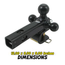 6-Way Multi-Hitch Ball Mount-6