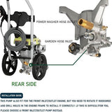 7/8" Shaft Vertical Pressure Washer Pump Replacement 3400 PSI