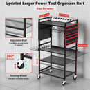 Power Tool Organizer Cart with 20A Power Strip-6