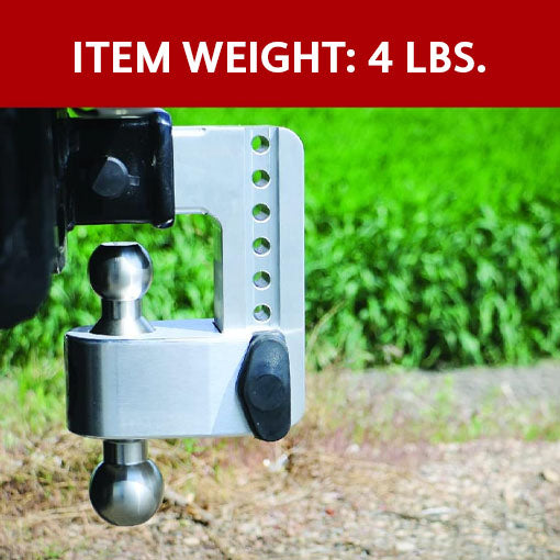 Gooseneck Hitch Insert Ball with Built-in Tongue Weight Gauge