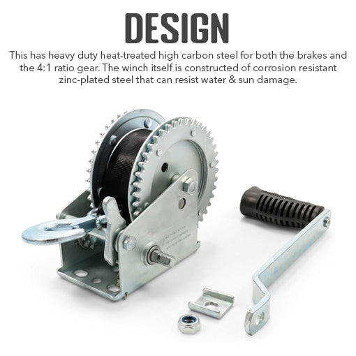 Heavy Duty Trailer Boat Winch