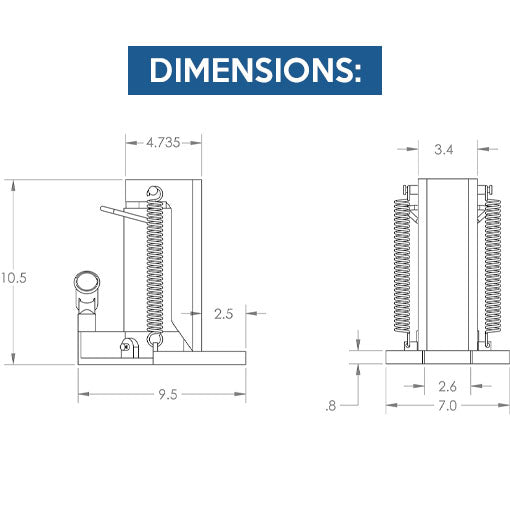 Hydraulic Container/Machine Toe Jack
