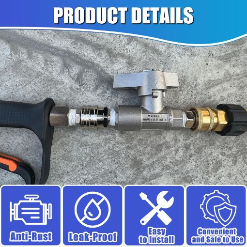 Quick Connect Pressure Washer Ball Valve