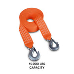 Strengthened Towing Strap With Hooks