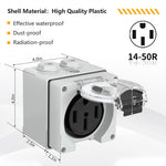 Weatheproof RV Power Outlet Box