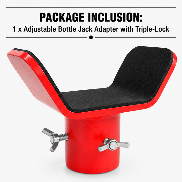 Adjustable Bottle Jack Adapter with Triple-Lock