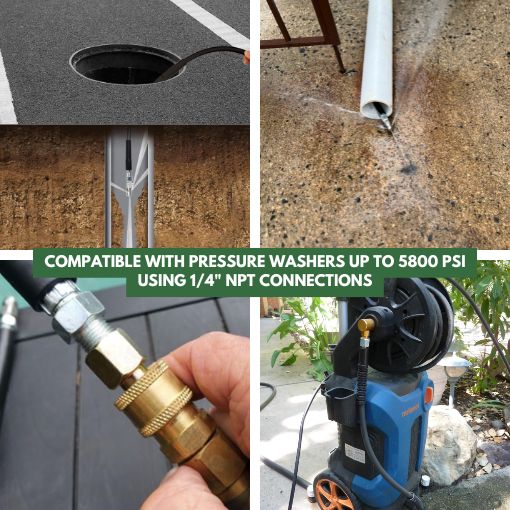 30 FT Pressure Washer Sewer Jetter Kit