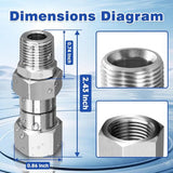 Anti-Twist 3/8” NPT Pressure Washer Swivel Fitting