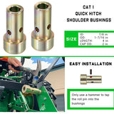 Cat 1 Quick Hitch Adapter Bushings Set