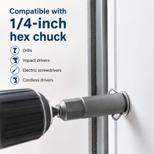 Hex Shank Wing Nut Driver Bits