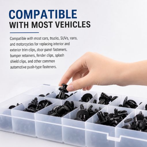 Car Fastener & Trim Kit with FREE 30PCS Spongy Cushion