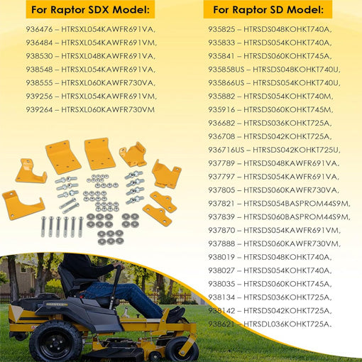 Zero Turn Mower Hydro Transmission Brackets Kit