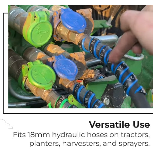 Hydraulic Hose Management Protector and Tagging Wraps