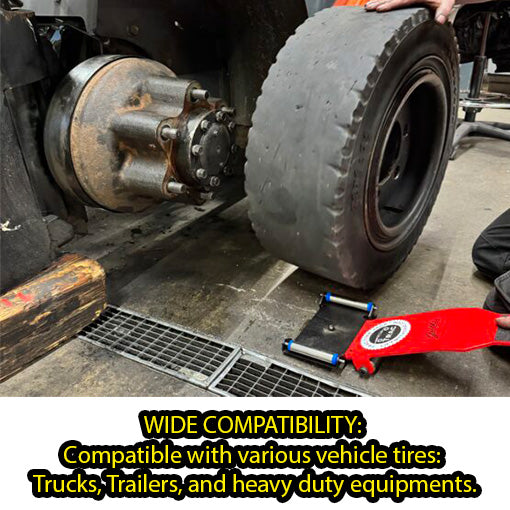 Tire Jack Tool with Roller Plate