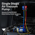 4 CFM Vacuum Pump & Manifold Gauge Kit