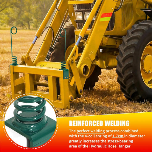 Bolt-On/Weld-On Hydraulic Hose Hanger for Tractor