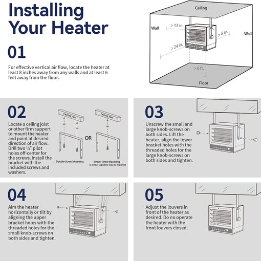 Forced-Air Electric Garage Heater