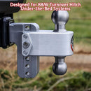 Gooseneck Hitch Insert Ball with Built-in Tongue Weight Gauge-7