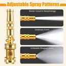 Heavy-Duty Brass Adjustable Twist Hose Nozzle with Valve-7