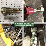 PTO Extension Adapter with Power Take Off Pin Quick Yoke