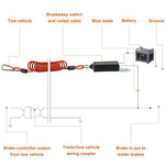 Trailer Breakaway Coiled Cable & Switch
