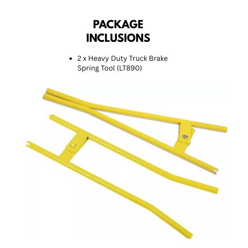 2-Pack Heavy Duty Truck Brake Spring Tool