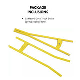 2-Pack Heavy Duty Truck Brake Spring Tool