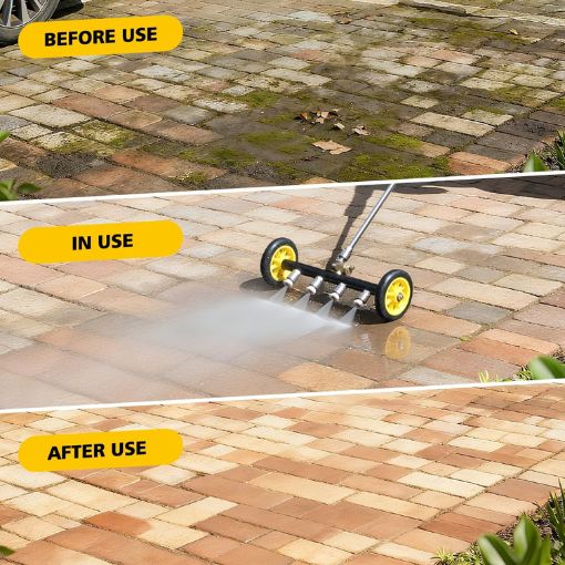 2-in-1 Pressure Washer Undercarriage Cleaner and Water Broom Attachment