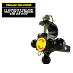 6-Way Multi-Hitch Ball Mount