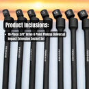 6 Point Pinless Universal Impact Extension Socket Set-8
