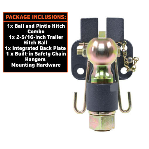 Ball and Pintle Hitch Hook Combination