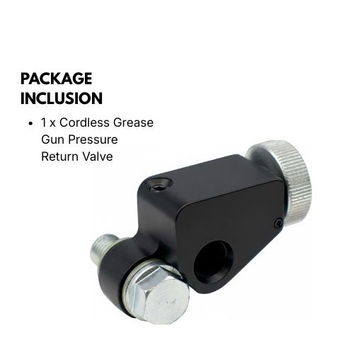 Cordless Grease Gun Pressure Return Valve