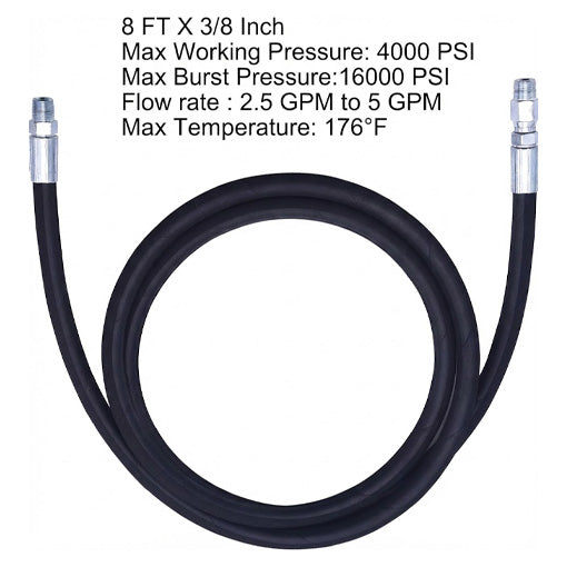 Pressure Washer Whip Hose with Swivel