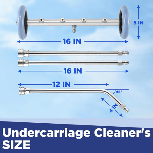 Pressure Washer Dual-Function Undercarriage Cleaner