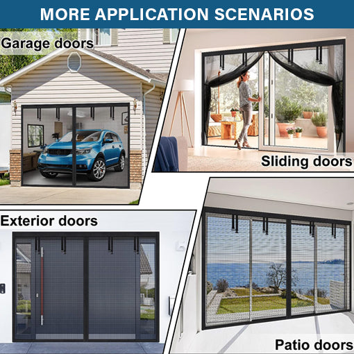 Magnetic Garage Screen Door