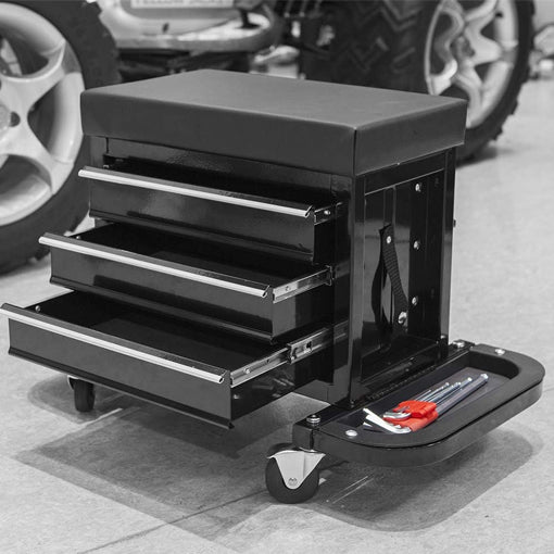 Mechanic Roller Toolbox Stool