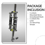 Hitch Mounted Ski & Snowboard Rack