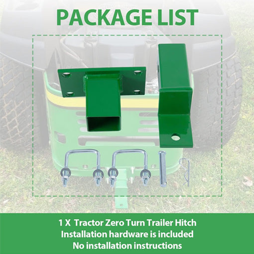 Rear Tractor Zero Turn Trailer Hitch Lawn Mower