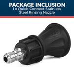 Quick-Connect Stainless Steel Rinsing Nozzle