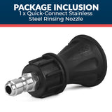 Quick-Connect Stainless Steel Rinsing Nozzle