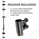 Truck Bed Adjustable Rod Rack Pole Holder-8