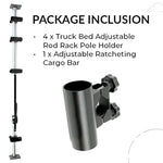 Truck Bed Adjustable Rod Rack Pole Holder