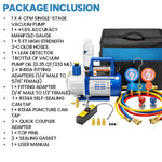 4 CFM Vacuum Pump & Manifold Gauge Kit
