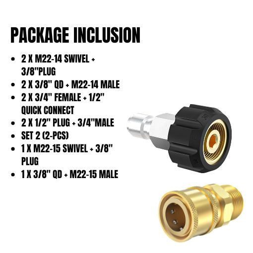 Pressure Washer Adapter Set
